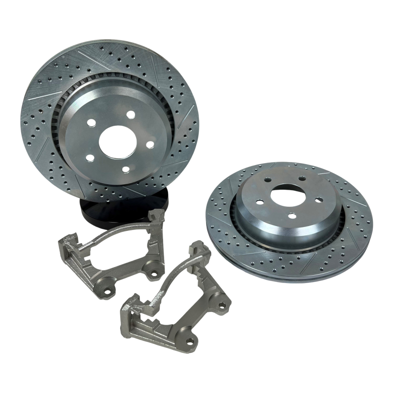 Jeep Gladiator JT Brake Rotors (2) - Rear - Baer Brakes - Big Claw Performance, Slot & Drilled - Zinc-Plated - `20-`26